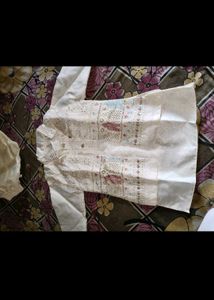 New  kids Elegant White Kurta Set