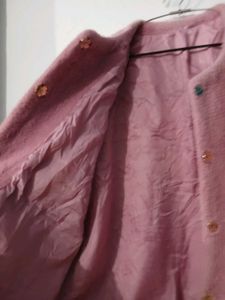 Pink Fuzzy Cropped Jacket