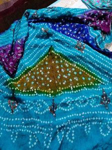Embellished Bandhani Silk Georgette Dupatta
