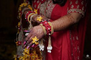 Floral Bangles and rings handmade Jewelry Set