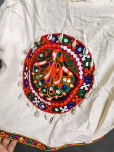 Embroidered Boho Crop Blouse