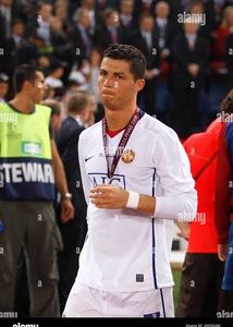 Man Utd 2009 ucl final with barca ronaldo jersey
