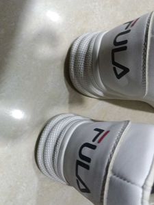 White Lace-Up Sneakers