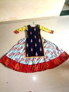 Premium Cotton Layered Anarkali Gown dress🌸