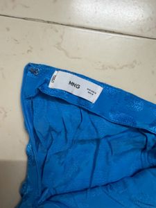 Blue Fringed Skirt