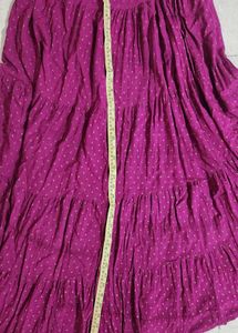Beautiful Rani Pink Ethnic Skirt