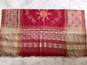 Brand New Elegant Red &amp; Gold Shawl