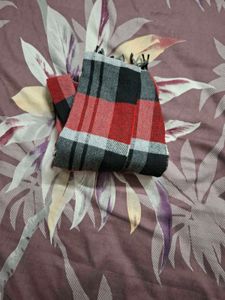 ​Classic Plaid Fringe Winter Scarf