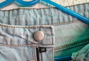High Waist Light Blue Denim