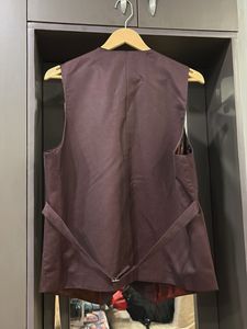 Men's Maroon Blazer 3 pc Suit