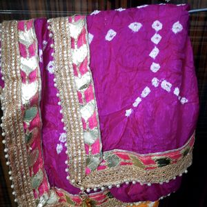 Pure Bandhej Silk Dupatta