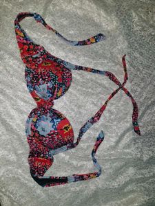 Vibrant Floral Bikini Top
