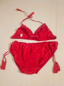 Elegant Red Lingerie Set