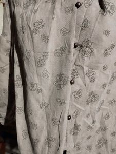 Elegant Beige Floral Blouse