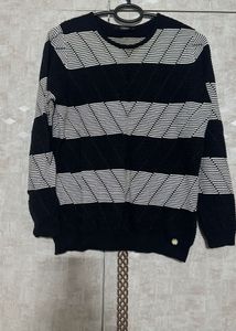 Striped Black &amp; White Pullover
