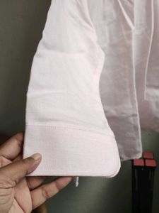 Chic Light Pink Button-Up Shirt