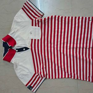 Men's Striped Polo T-Shirt