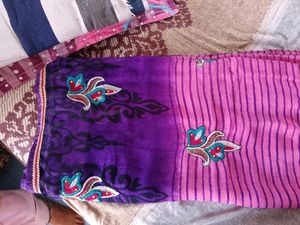 "Discount Offer" Printed Saree With Blouse