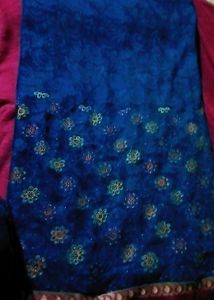 Beautiful Blue Floral Saree