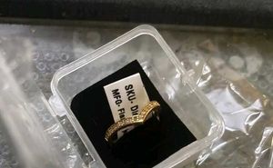 American diamond 1 gram Gold plated Sparkling V-Sh
