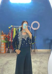sarara blouse and sarg 3 pics totally hand work