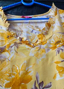 Mustard Beutiful Kurta