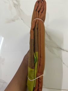 Elegant Ethnic Saree - Brown &amp; Green