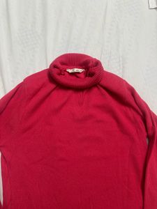 Classic Red Turtleneck Sweater