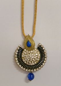 Turquoise Blue With White Stone Dollar Gol
