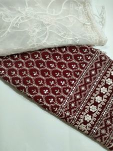PURE GEORGETTE UNSTITCHED SUIT