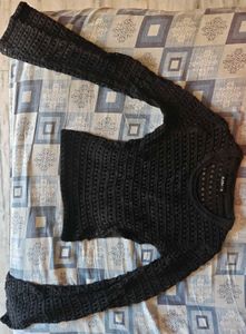 Cropped Mesh Top