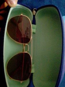 Gold Frame Aviator Sunglasses