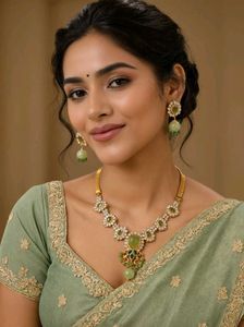 Exquisite Kundan jewellery Set.
