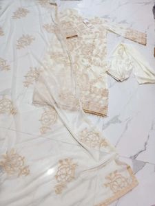 Elegant Embroidered Kurta Set 3pc xl