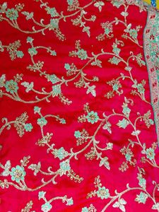 Embroidered Silk Blend Saree jri work ne