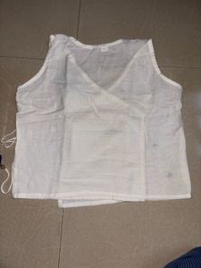 White Sequin Sleeveless Top