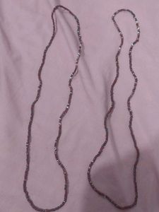 Y2K Style Beaded Necklace Pair