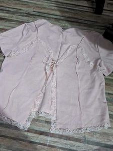 Pink Lace Trim Cami aesthetic
