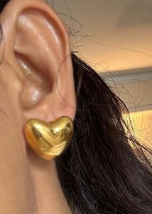 Chic Gold Heart Earrings