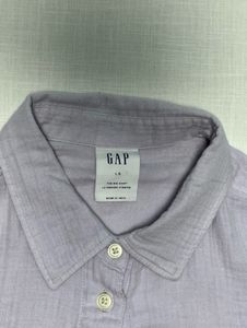 Big Sized GAP Light Purple Button-Up Shirt