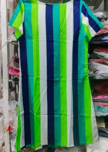 Colorful Striped Casual Dress