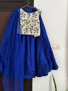 Vibrant Blue Lehenga Choli Set