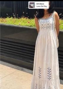 White Embroidered Maxi Dress