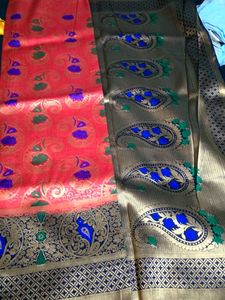 Vibrant Paisley Silk Saree