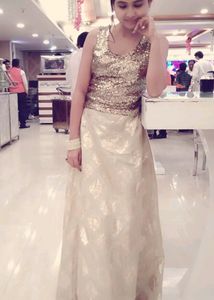 Gold Patterned Skirt