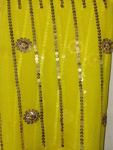 Stunning Sequined Yellow dupatta