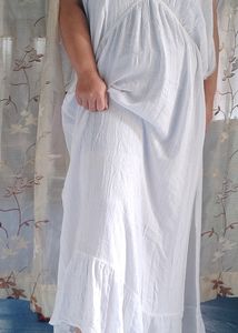 White Backless Long Dress