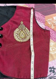 Ethnic Jacket &amp; Denim Vest Set