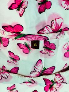 Pretty Butterfly Print Kurta