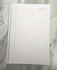 Punched Ruled Loose Sheets